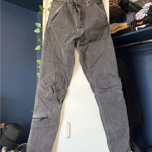 G-STAR RAW men grey jeans knee details zip size 34/36 Pilot 3D Slim Tall